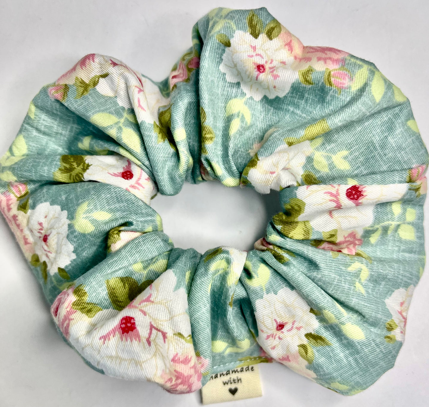 Vintage Floral Scrunchie