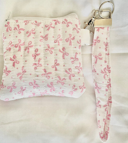 (New) ribbon key chain wallet