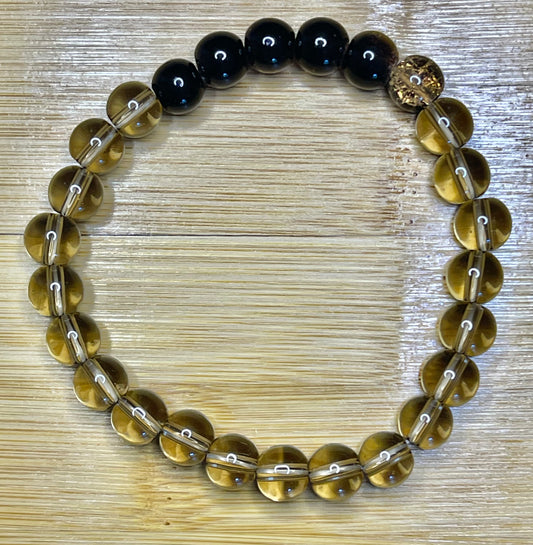 Clear beaded bracelet